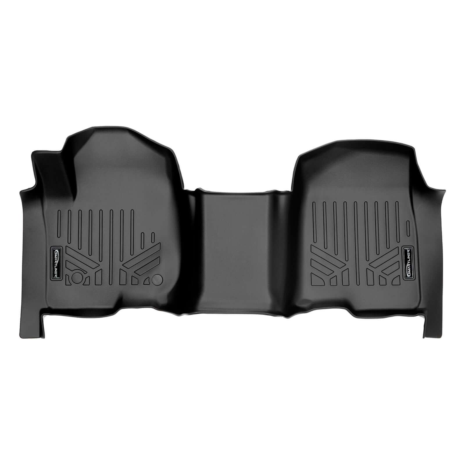 SMARTLINER Custom Fit Floor Liners For 2019-2021 Silverado/Sierra 1500/2500/3500 Crew Cab with 1st Row Bench Seat (No underseat) Smartliner USA
