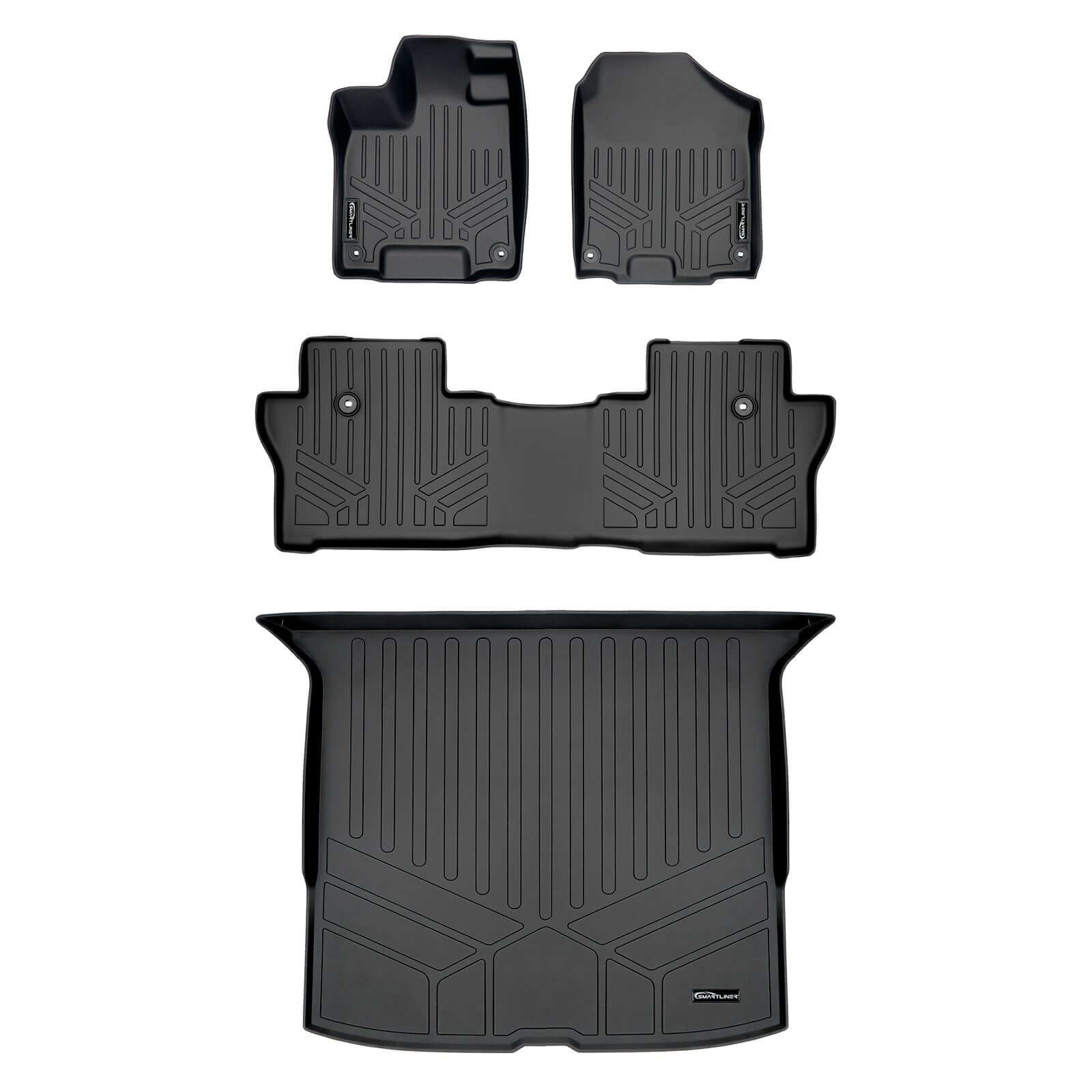 SMARTLINER Custom Fit Floor Liners For 2019-2025 Honda Passport Smartliner USA