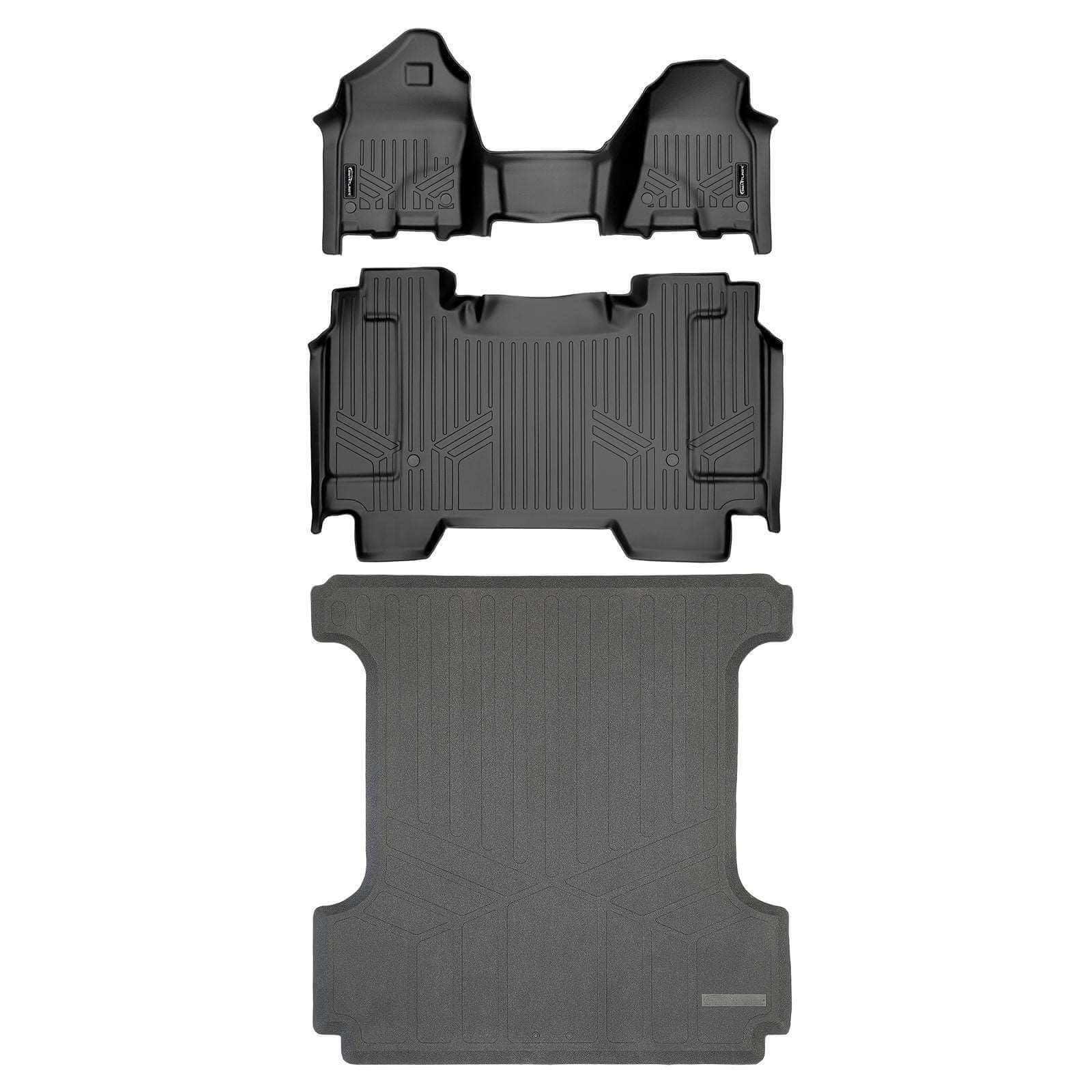 SmartCoverage™ Custom Fit Floor Liners For 2019 - 2024 Ram 1500 Crew Cab Vinyl Floor with 1st Row Bench Seat Smartliner USA