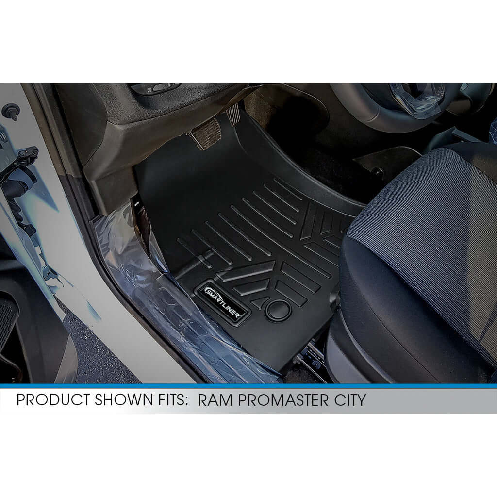 SMARTLINER Custom Fit Floor Liners For 2015-2021 Ram ProMaster City Smartliner USA