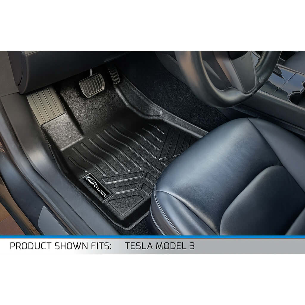 SMARTLINER Custom Fit Floor Liners For for 2024 Tesla Model 3 Smartliner USA
