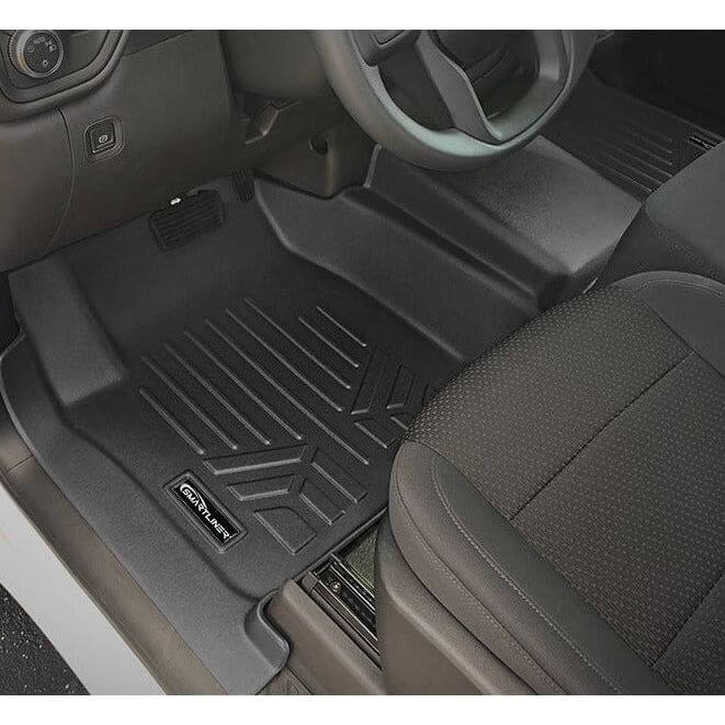 SMARTLINER Custom Fit Floor Liners For 2019-2024 Chevrolet Silverado 1500 Double Cab With 1st Row Bench Seat (With OTH Coverage) & Vinyl Flooring Smartliner USA