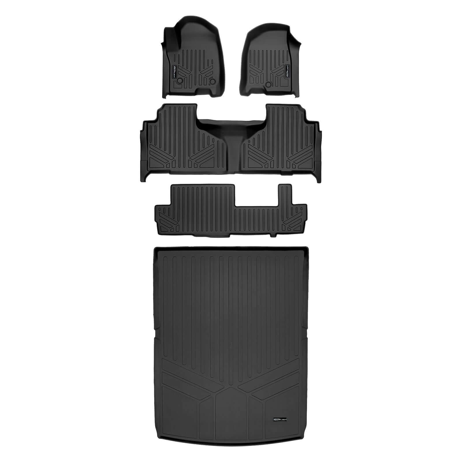 SMARTLINER Custom Fit Floor Liners For 2021-2025 GMC Yukon XL/ Yukon Denali XL with 2nd Row Bench Seat Smartliner USA
