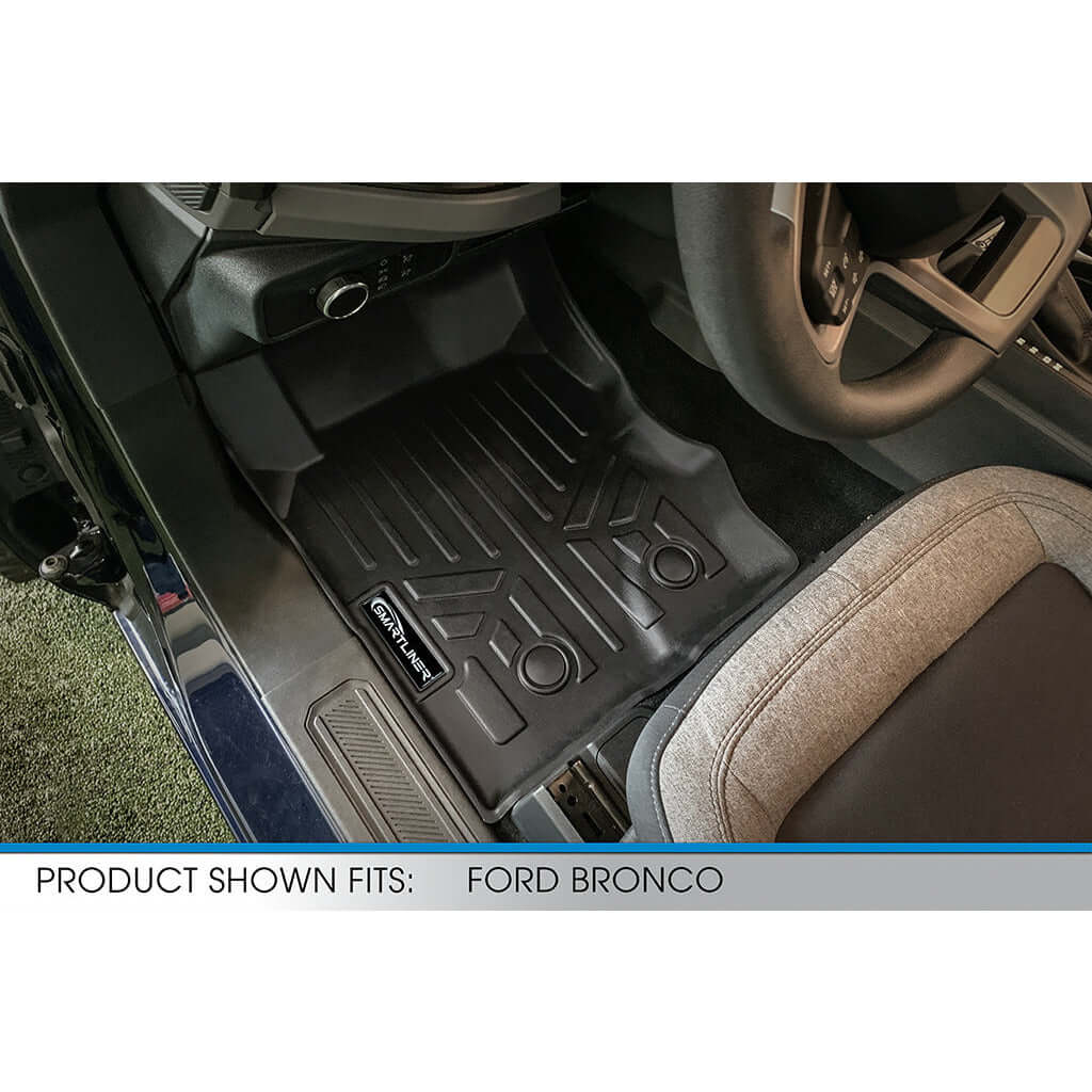 SMARTLINER Custom Fit Floor Liners For 2021-2025 Ford Bronco (4-Door) Smartliner USA