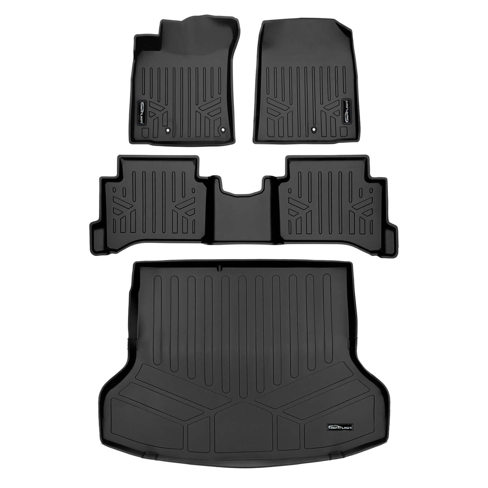 SMARTLINER Custom Fit Floor Liners For 2017-2022 Hyundai IONIQ Hybrid (Does Not Fit Electric Models) Smartliner USA