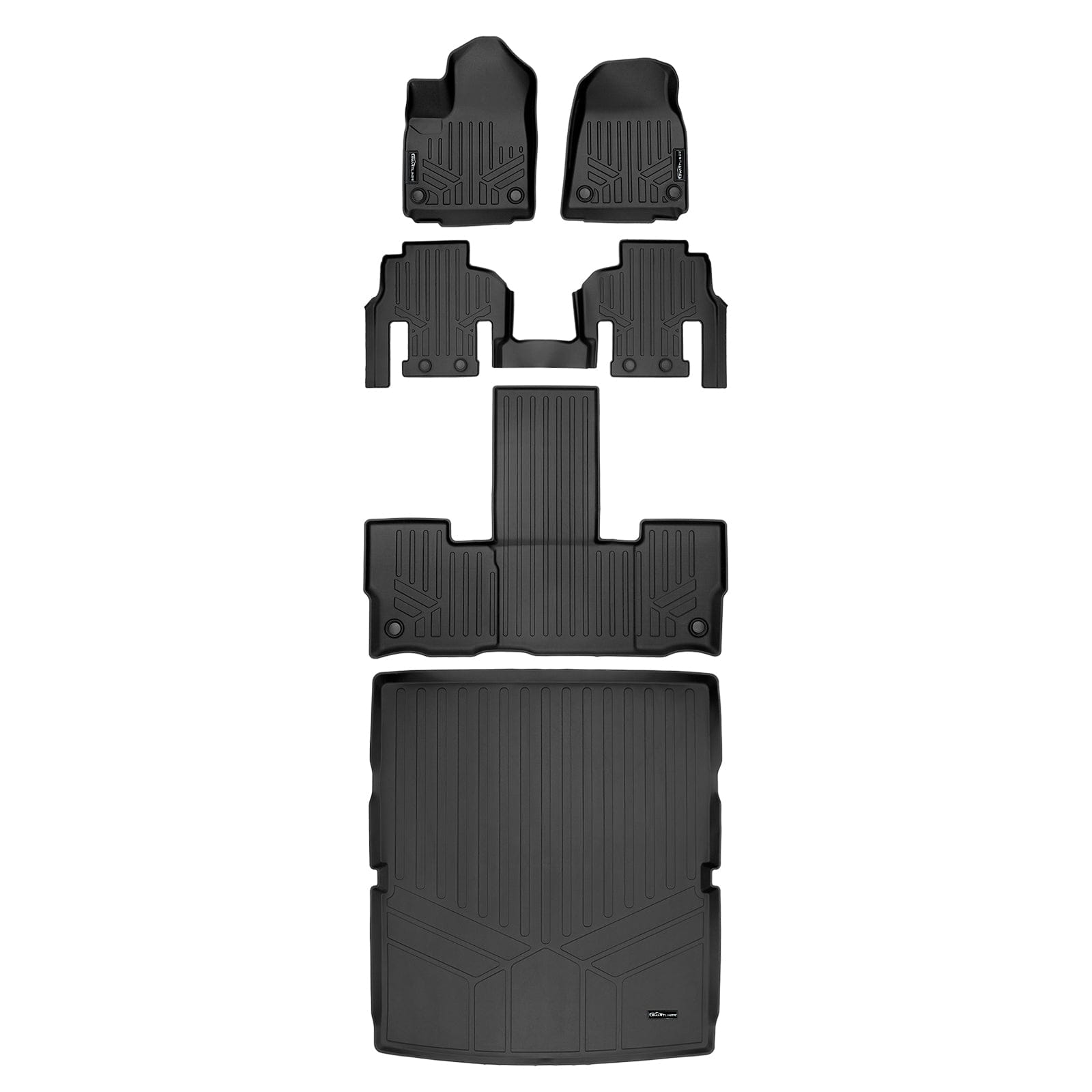 SMARTLINER Custom Fit Floor Liners For 2022-2025 Jeep Wagoneer (7 Passenger Model) Smartliner USA