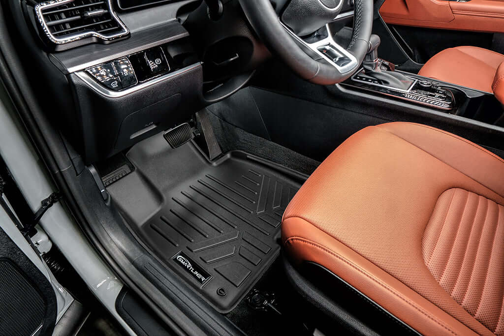 SMARTLINER Custom Fit Floor Liners For 2023-2025 Kia Sportage Hybrid Models without Subwoofer in Cargo Area Smartliner USA