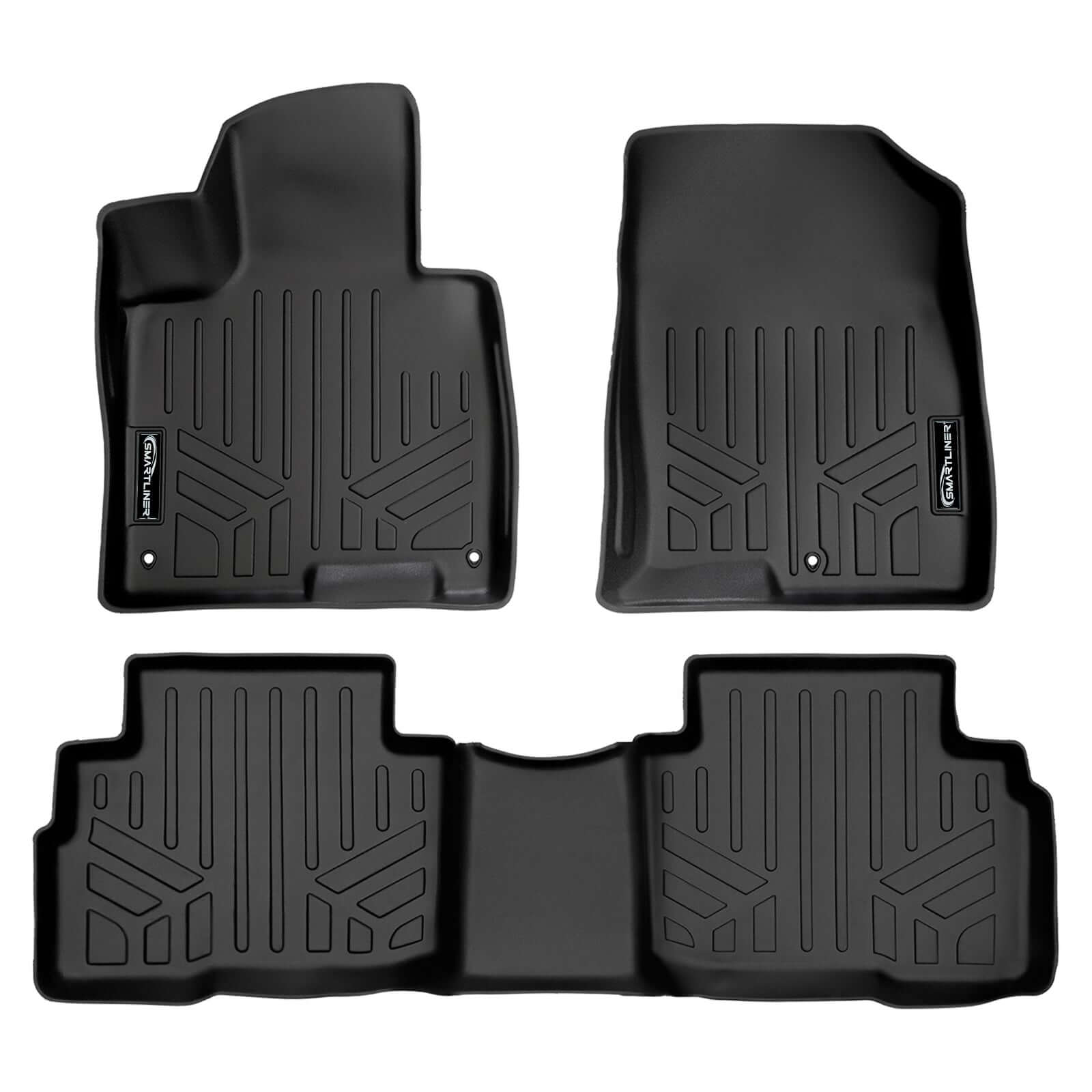 SMARTLINER Custom Fit Floor Liners For 2023-2025 Kia Sportage Hybrid Models without Subwoofer in Cargo Area Smartliner USA