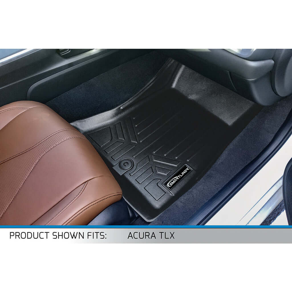 SMARTLINER Custom Fit Floor Liners For 2021-2025 Acura TLX (Fits FWD (Front Wheel Drive) and AWD (All Wheel Drive) models ) Smartliner USA