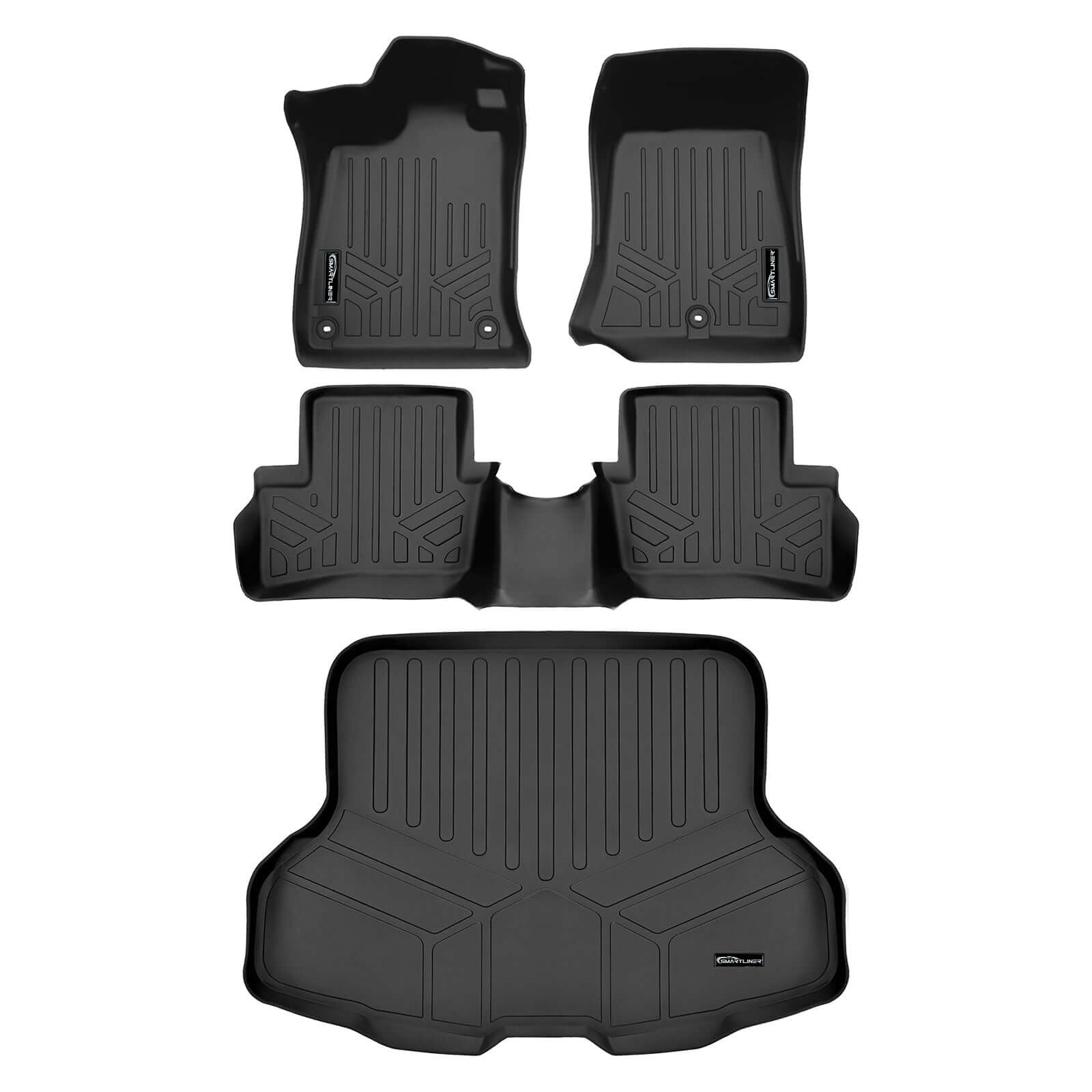 SMARTLINER Custom Fit Floor Liners For 2021-2025 Acura TLX (Fits FWD (Front Wheel Drive) and AWD (All Wheel Drive) models ) Smartliner USA
