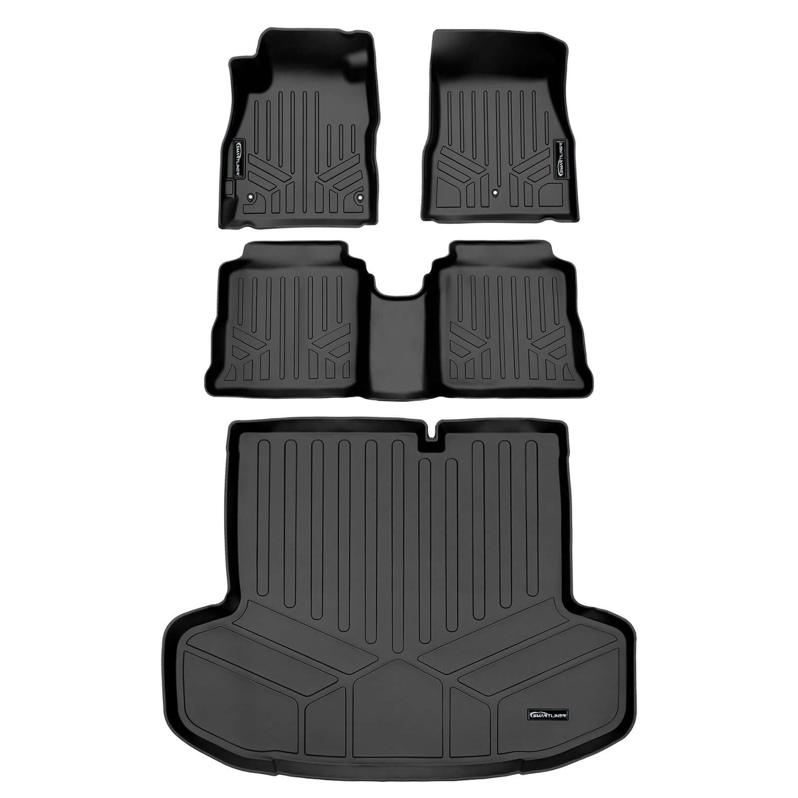 SMARTLINER Custom Fit Floor Liners For 2020-2025 Nissan Versa (Automatic Transmission) Smartliner USA