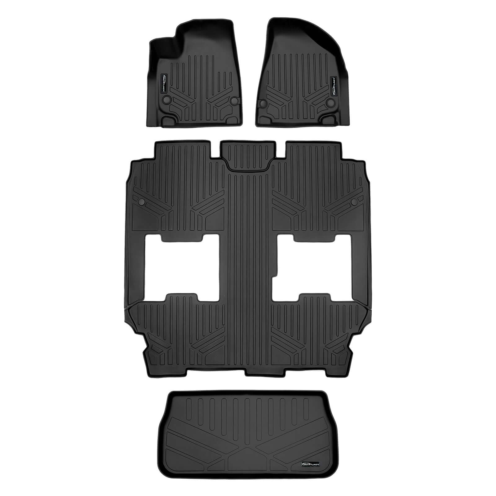 Smart Trim™ Custom Fit Floor Liners For 2021-2024 Chrysler Pacifica Limited Hybrid Smartliner USA