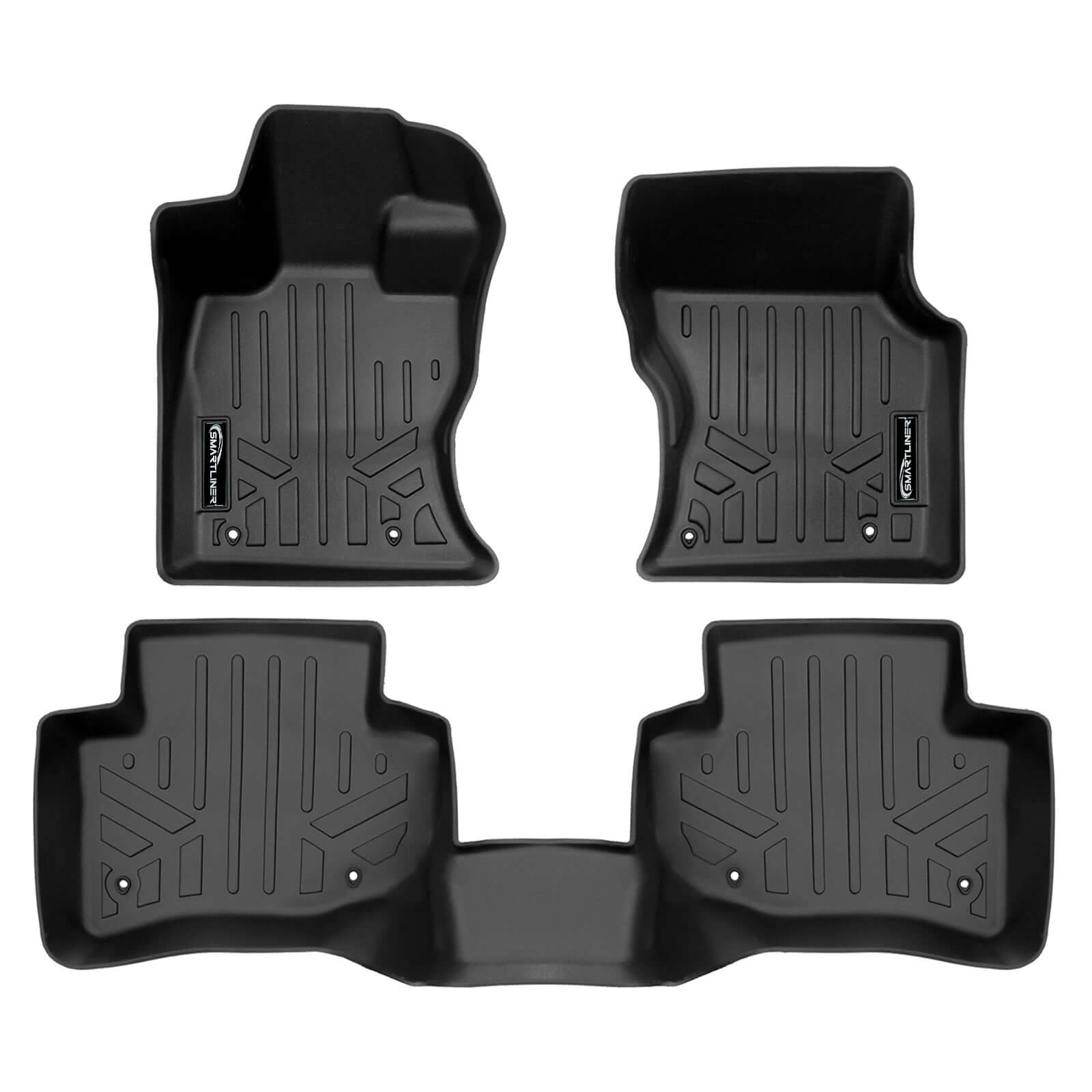 SMARTLINER Custom Fit Floor Liners For 2021-2025 Land Rover/Range Rover Velar with Full Size Spare Tire Smartliner USA