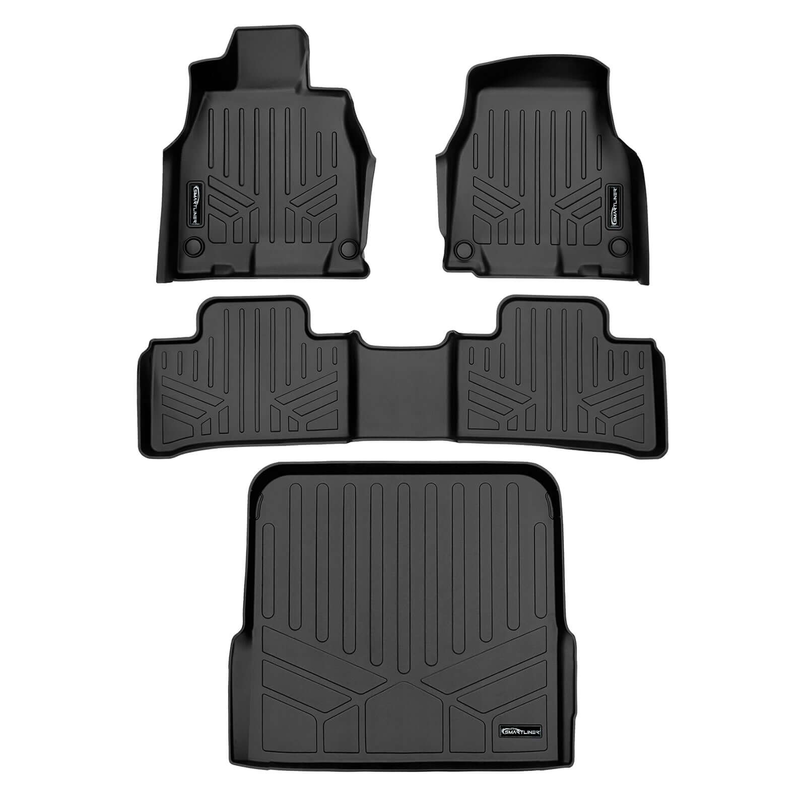SMARTLINER Custom Fit Floor Liners For 2023-2025 Mercedes-Benz EQE Sedan Models Smartliner USA