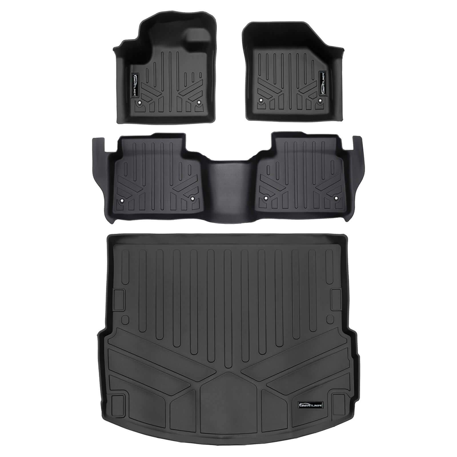 SMARTLINER Custom Fit Floor Liners For 2020-2024 Land Rover /Range Rover Discovery Sport (5 Passenger Model) Smartliner USA