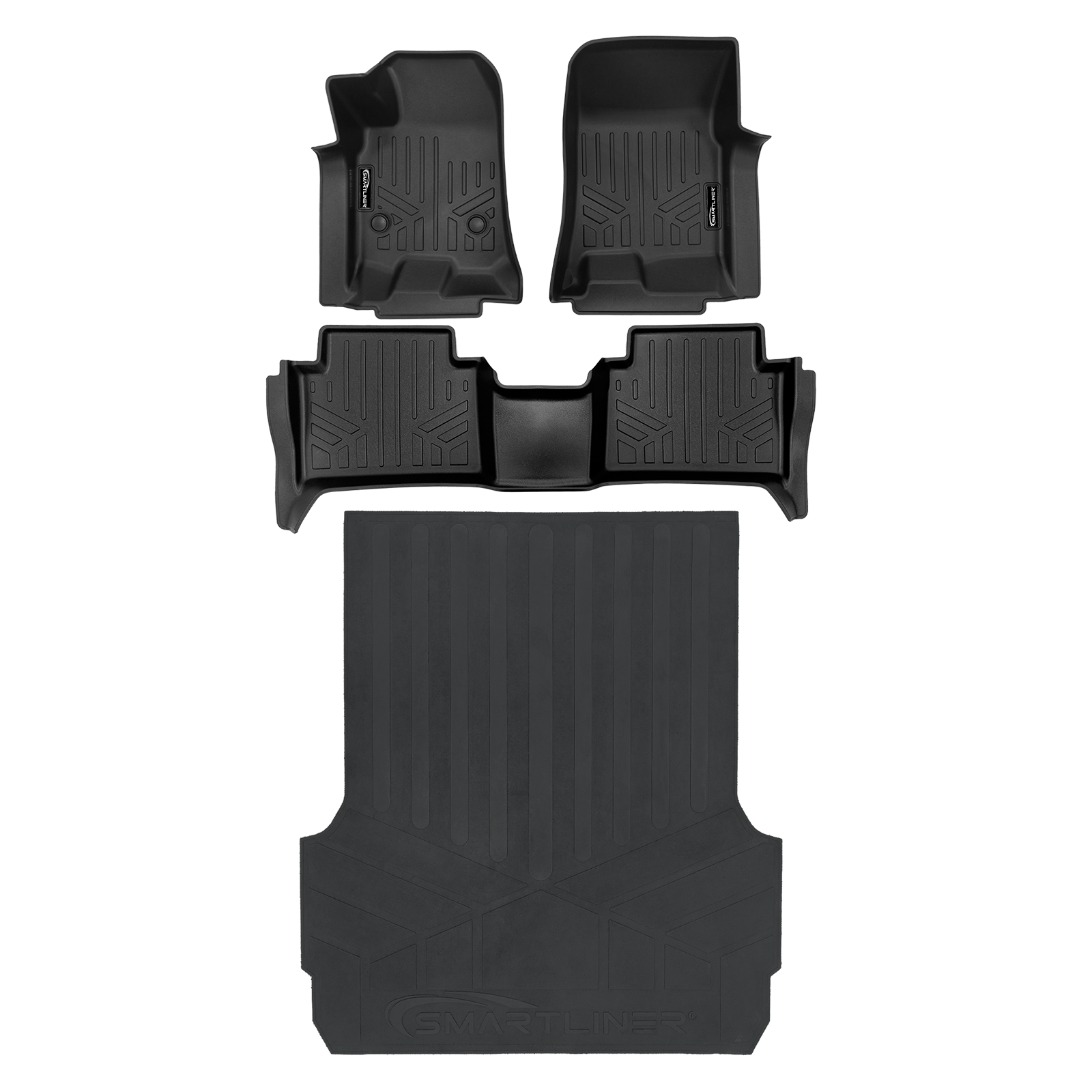 SMARTLINER Custom Fit Floor Liners For 2023-2025 GMC Canyon (Only Fits Crew Cabs with Carpeted Flooring) Smartliner USA