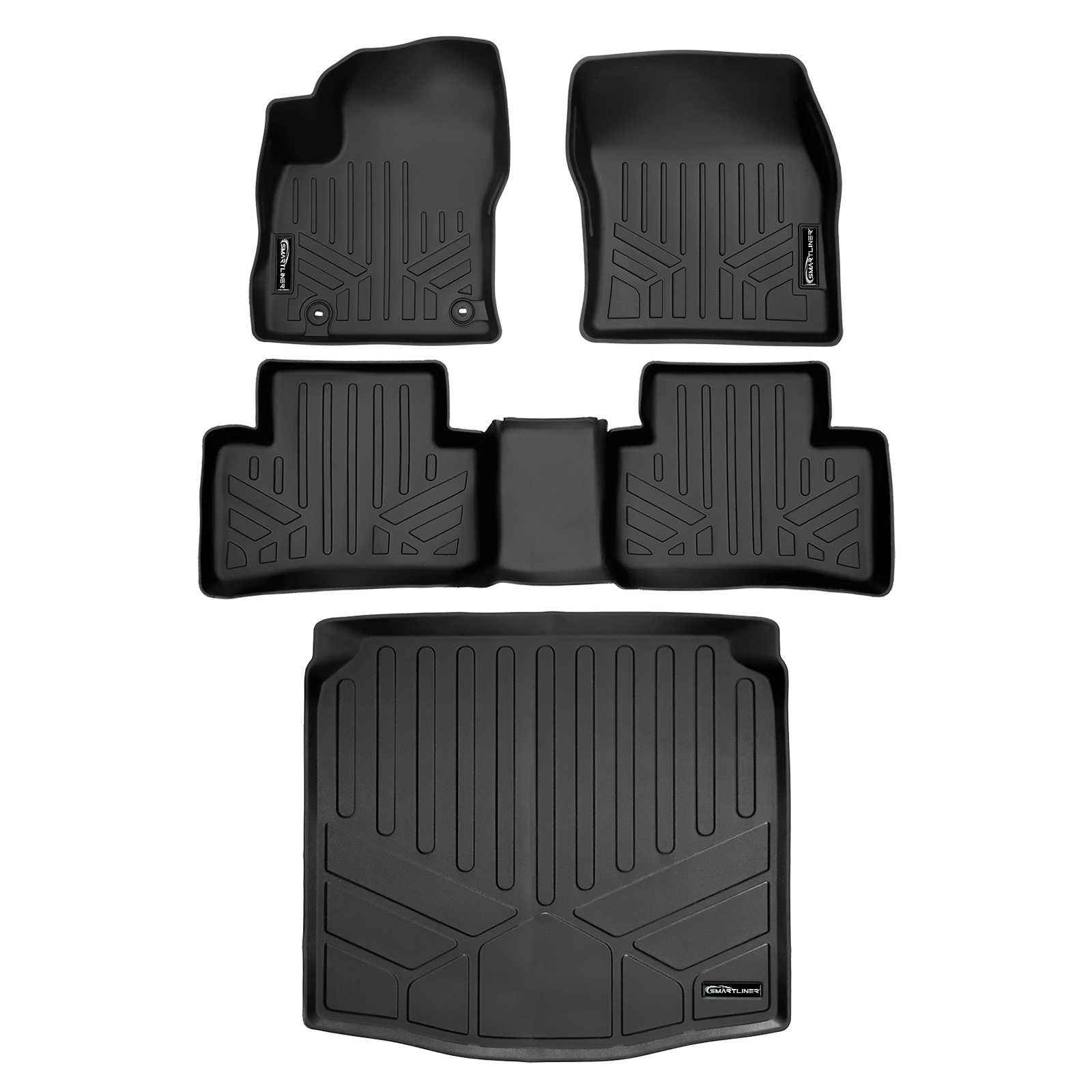 SMARTLINER Custom Fit Floor Liners For 2023-2025 Toyota Corolla Cross Hybrid (Fits AWD) Smartliner USA