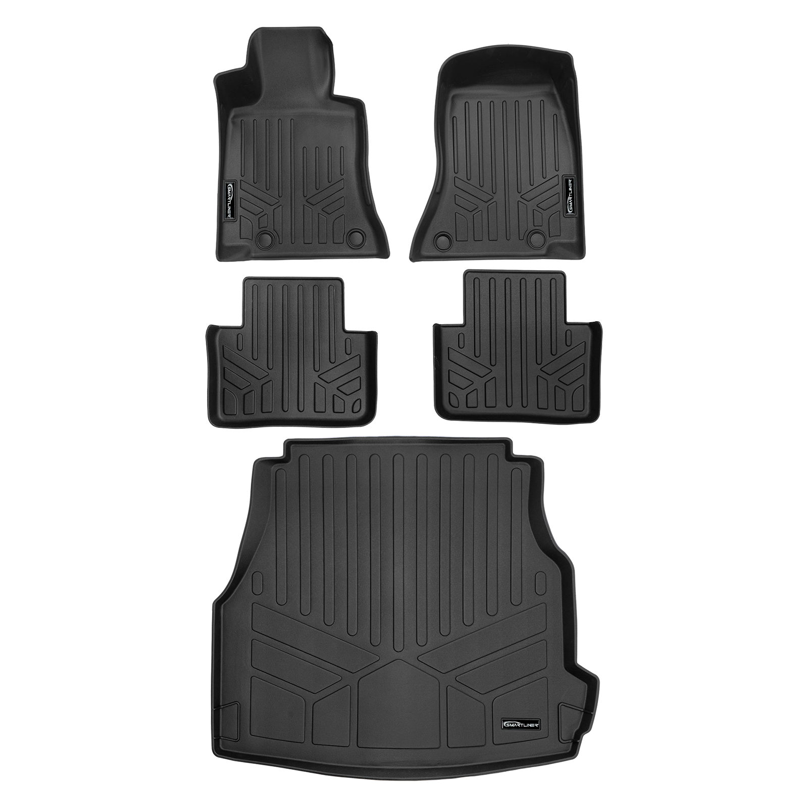 SMARTLINER Custom Fit Floor Liners For 2022-2025 Mercedes Benz C-Class (Sedan Models Only) Smartliner USA