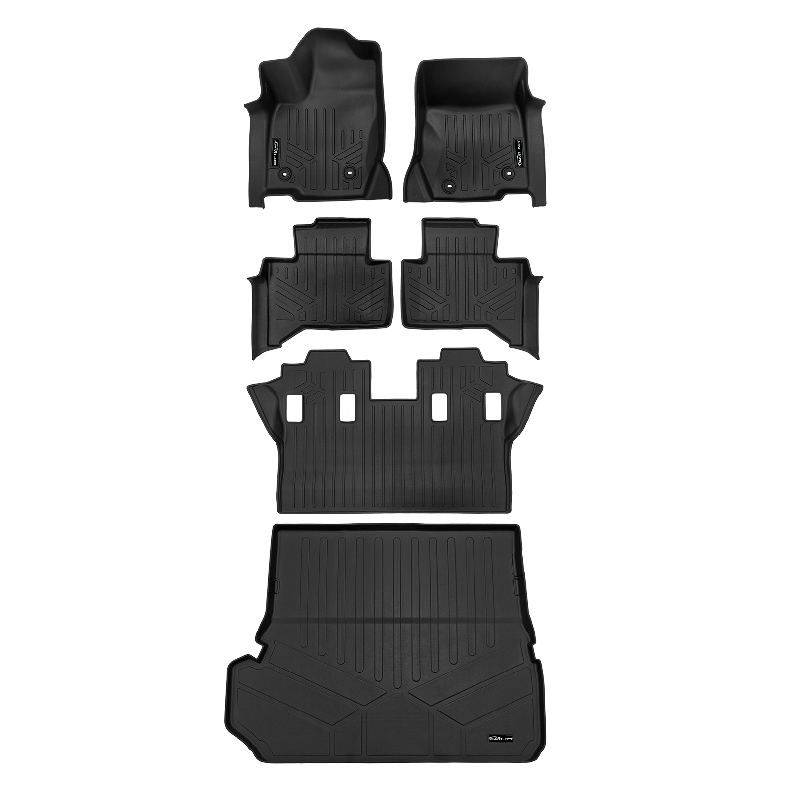 SMARTLINER Custom Fit Floor Liners For 2024 - 2025 Lexus GX (7 passenger models) Smartliner USA