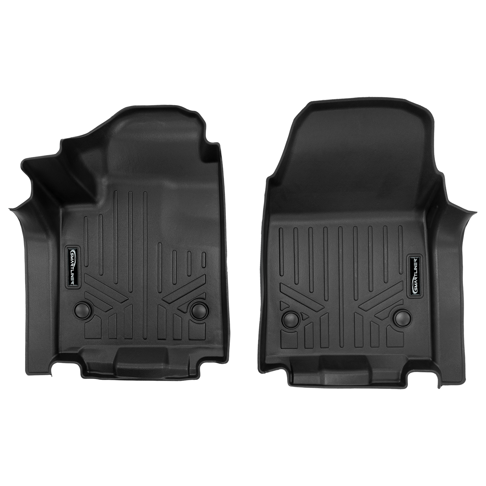 SMARTLINER Custom Fit Floor Mat Liner Set Compatible With 2025-2026 Chevrolet Silverado EV /GMC Sierra EV Smartliner USA