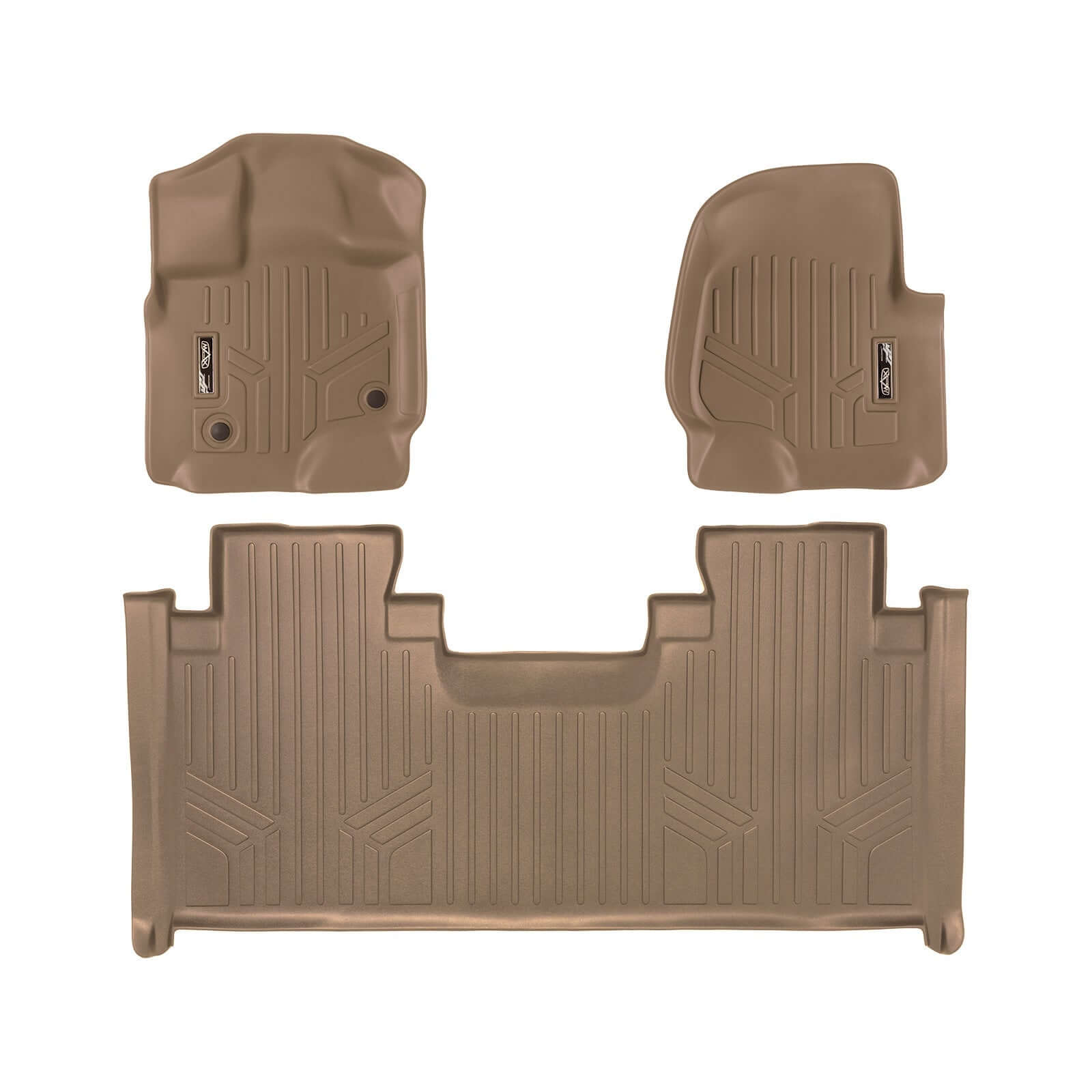 SMARTLINER Custom Fit Floor Liners For 2015-2025 Ford F-150 SuperCab with 1st Row Bench Seat with Vinyl Flooring Smartliner USA
