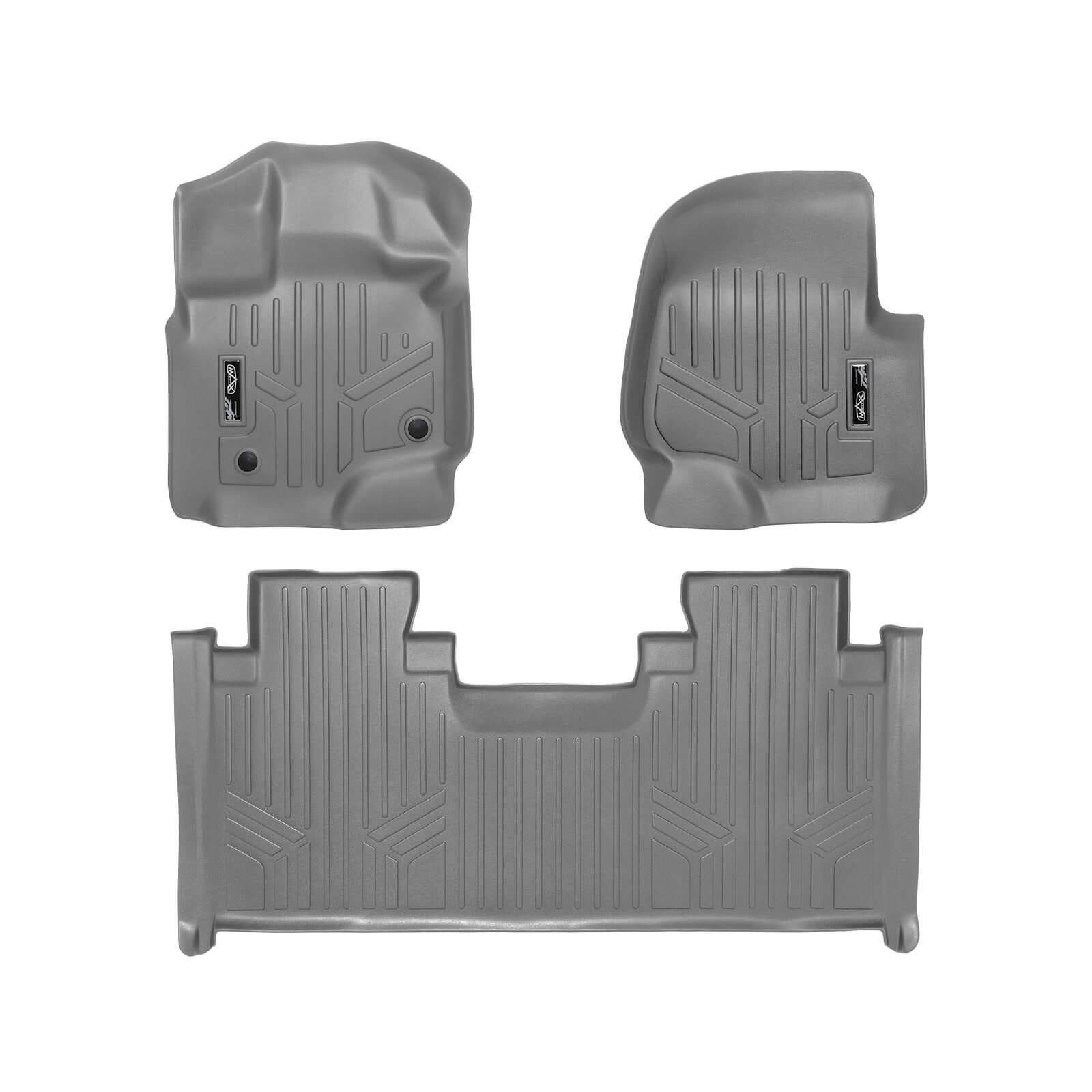 SMARTLINER Custom Fit Floor Liners For 2015-2025 Ford F-150 SuperCab with 1st Row Bench Seat with Vinyl Flooring Smartliner USA