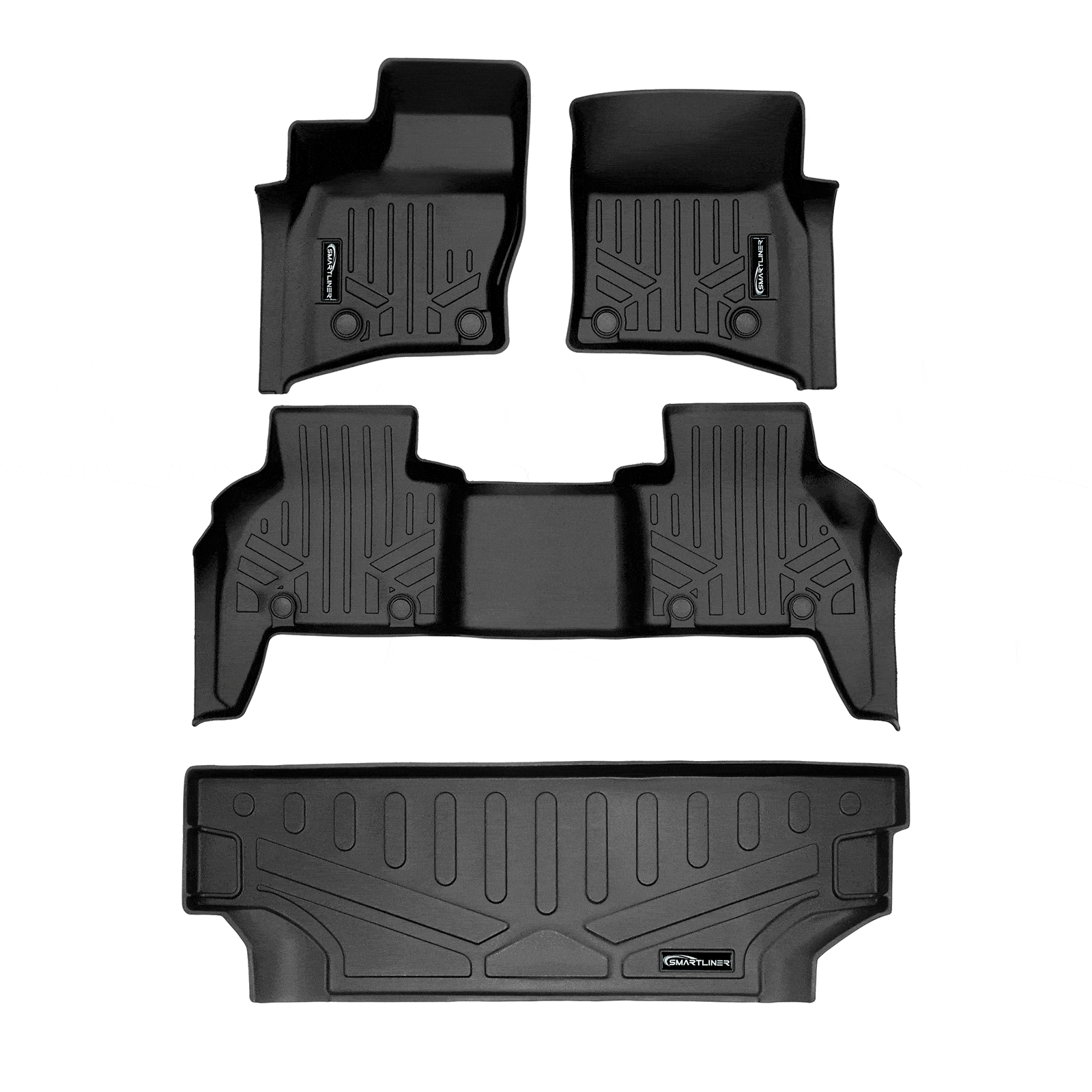 SMARTLINER Custom Fit Floor Liners For 2023-2025 Land Rover Defender 130 7 Passenger Smartliner USA