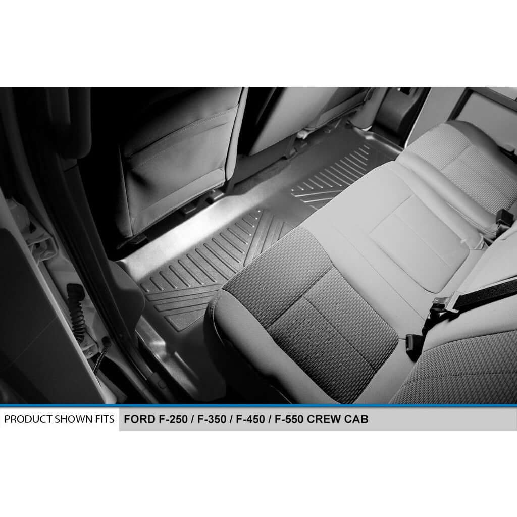 SMARTLINER Custom Fit Floor Liners For 2012-2016 F-250/F-350/F-450 Super Duty Crew Cab with Raised Drivers Side Pedal Smartliner USA
