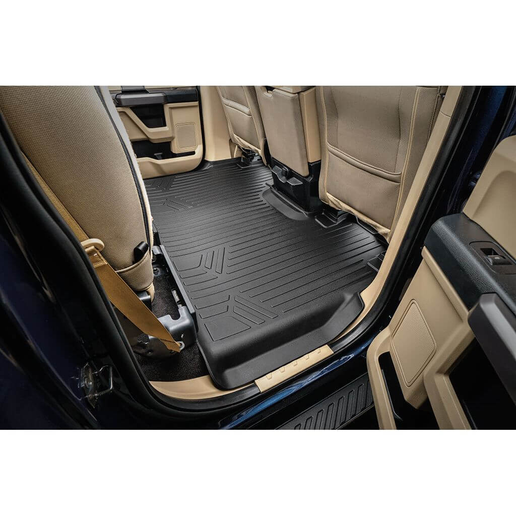 SmartCoverage™ Custom Fit Floor Liners For 2015-2025 Ford F-150 SuperCrew Cab with 1st Row Bench Seat No 2nd Row Underseat Storage Smartliner USA