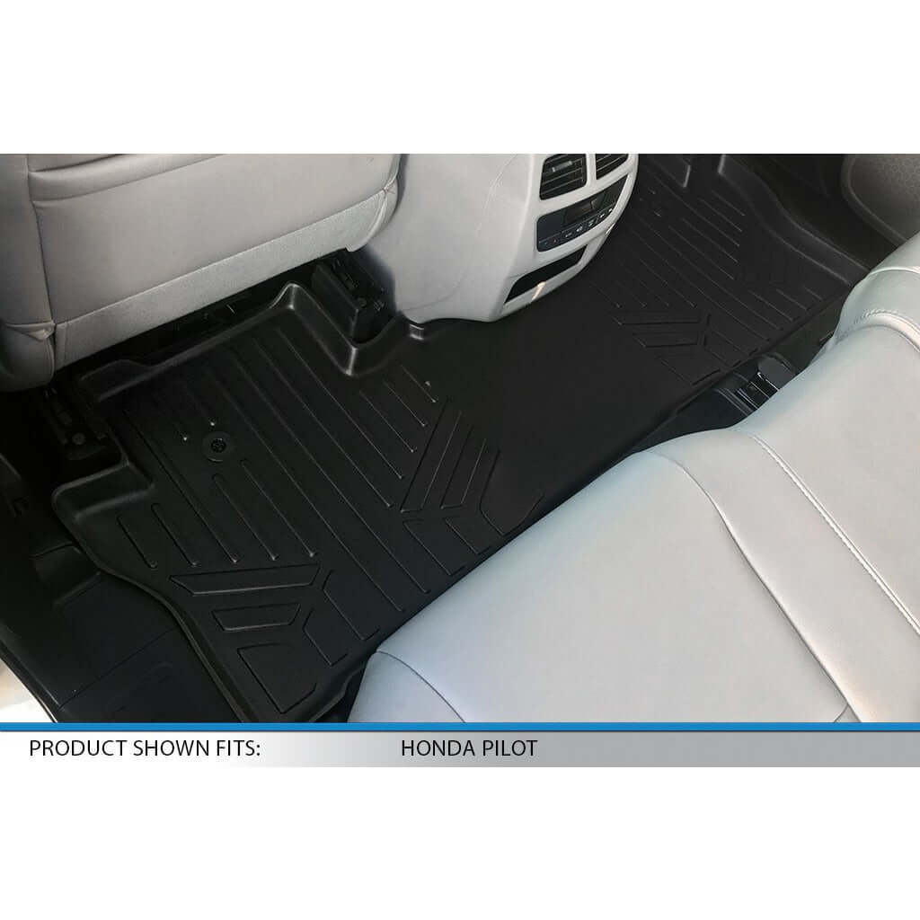 SMARTLINER Custom Fit Floor Liners For 2016-2022 Honda Pilot (7 Passenger Model) Smartliner USA