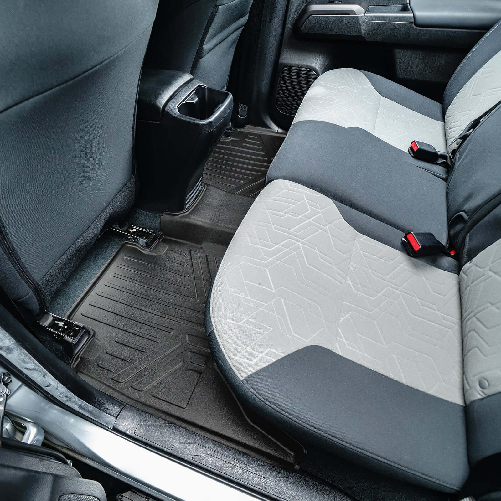 SmartCoverage™ Custom Fit Floor Liners For 2018-2023 Toyota Tacoma Double Cab (Automatic Transmission) Smartliner USA