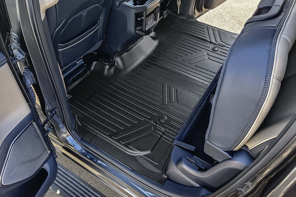 SmartCoverage™ Custom Fit Floor Liners For 2019 - 2024 Ram 1500 Crew Cab with Rear Underseat Storage Box Smartliner USA