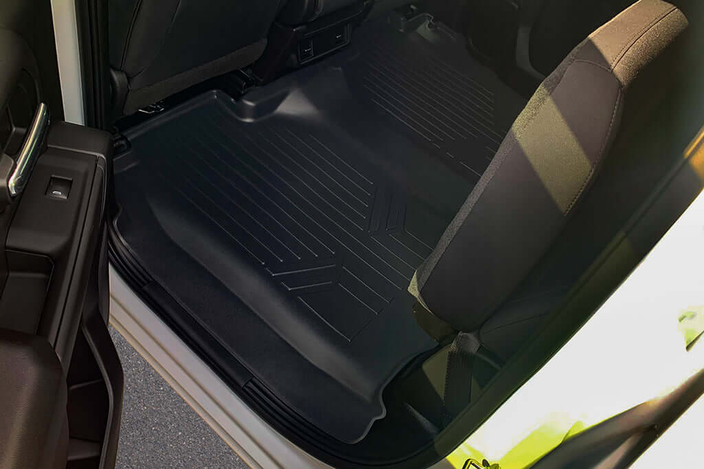 SMARTLINER Custom Fit Floor Liners Compatible With 2020-2025 Chevrolet Silverado 2500 HD | 3500 HD (Crew Cab|Carpeted Flooring|1st Row Bench Seat|With Over the Hump Coverage|without 2nd Row Underseat Storage) Smartliner USA