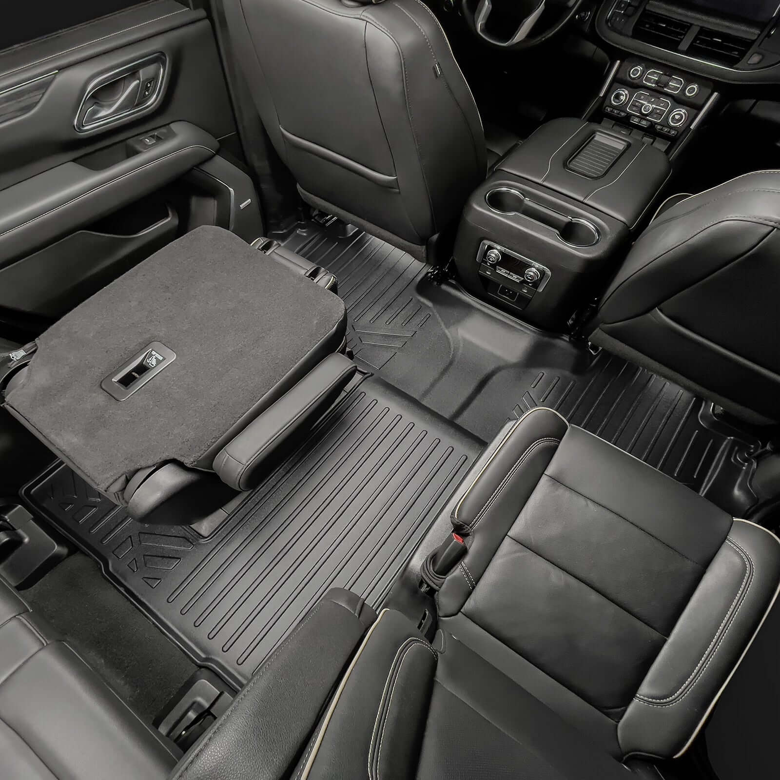 SMARTLINER Custom Fit Floor Liners For 2021-2025 Cadillac Escalade with 2nd Row Bucket Seats Smartliner USA