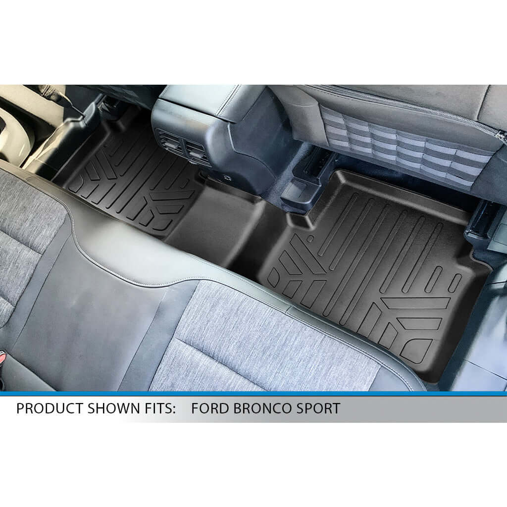 SMARTLINER Custom Fit Floor Liners For 2021-2025 Ford Bronco Sport Rubber Flooring Smartliner USA