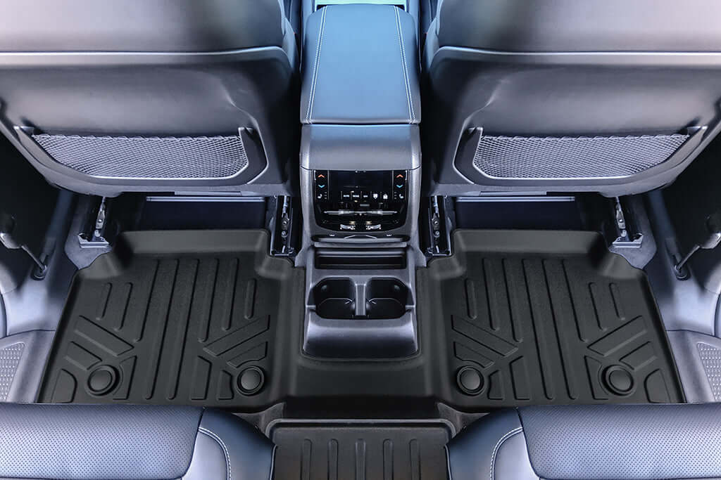 SMARTLINER Custom Fit Floor Liners For 2021-2025 Jeep Grand Cherokee L with 2nd Row Bucket Seats With Center Console Smartliner USA