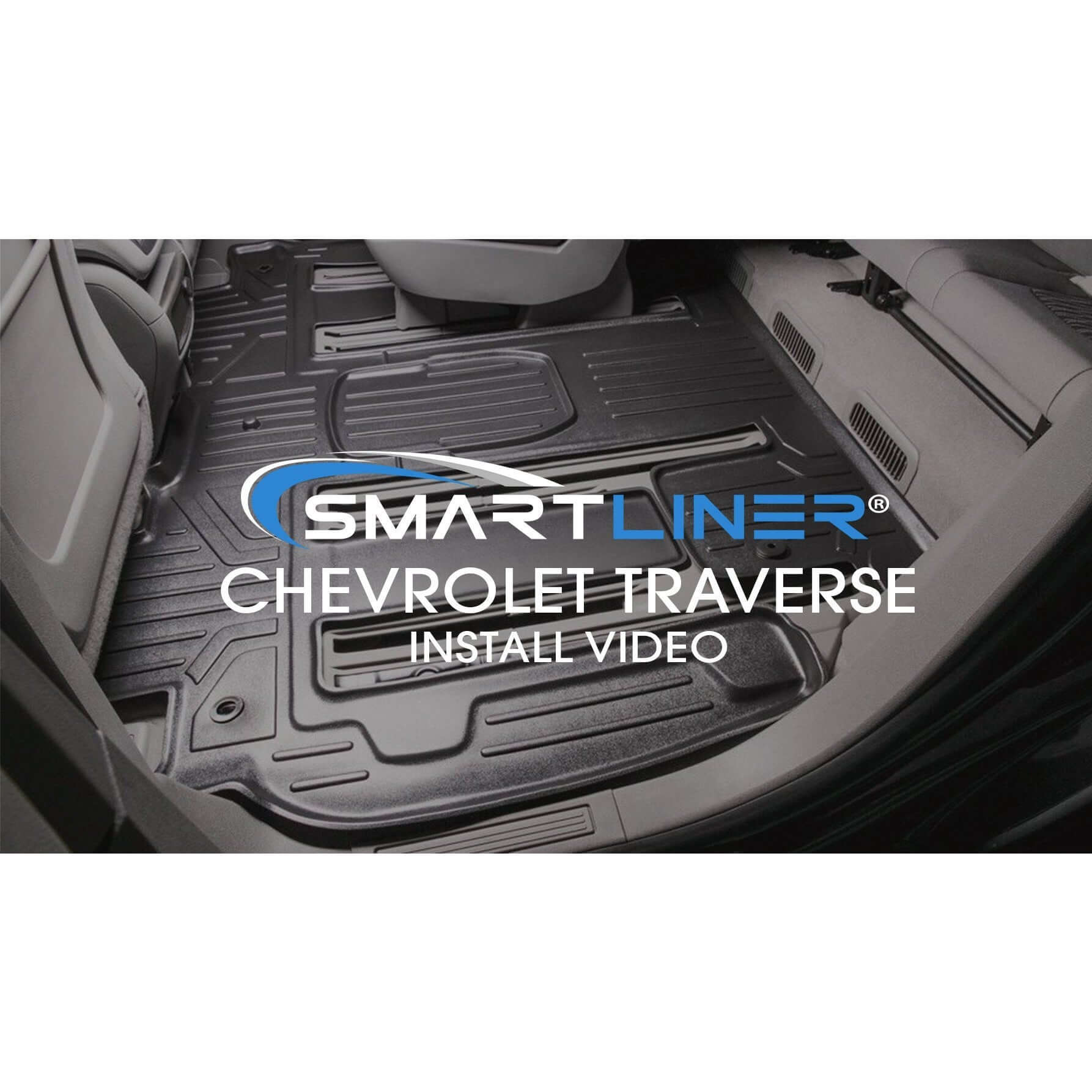 SMARTLINER Custom Fit Floor Liners For Traverse/Enclave/Acadia/Outlook (with 2nd Row Bench Seat) Smartliner USA