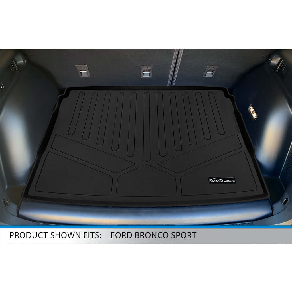 SMARTLINER Custom Fit Floor Liners For 2021-2025 Ford Bronco Sport Rubber Flooring Smartliner USA