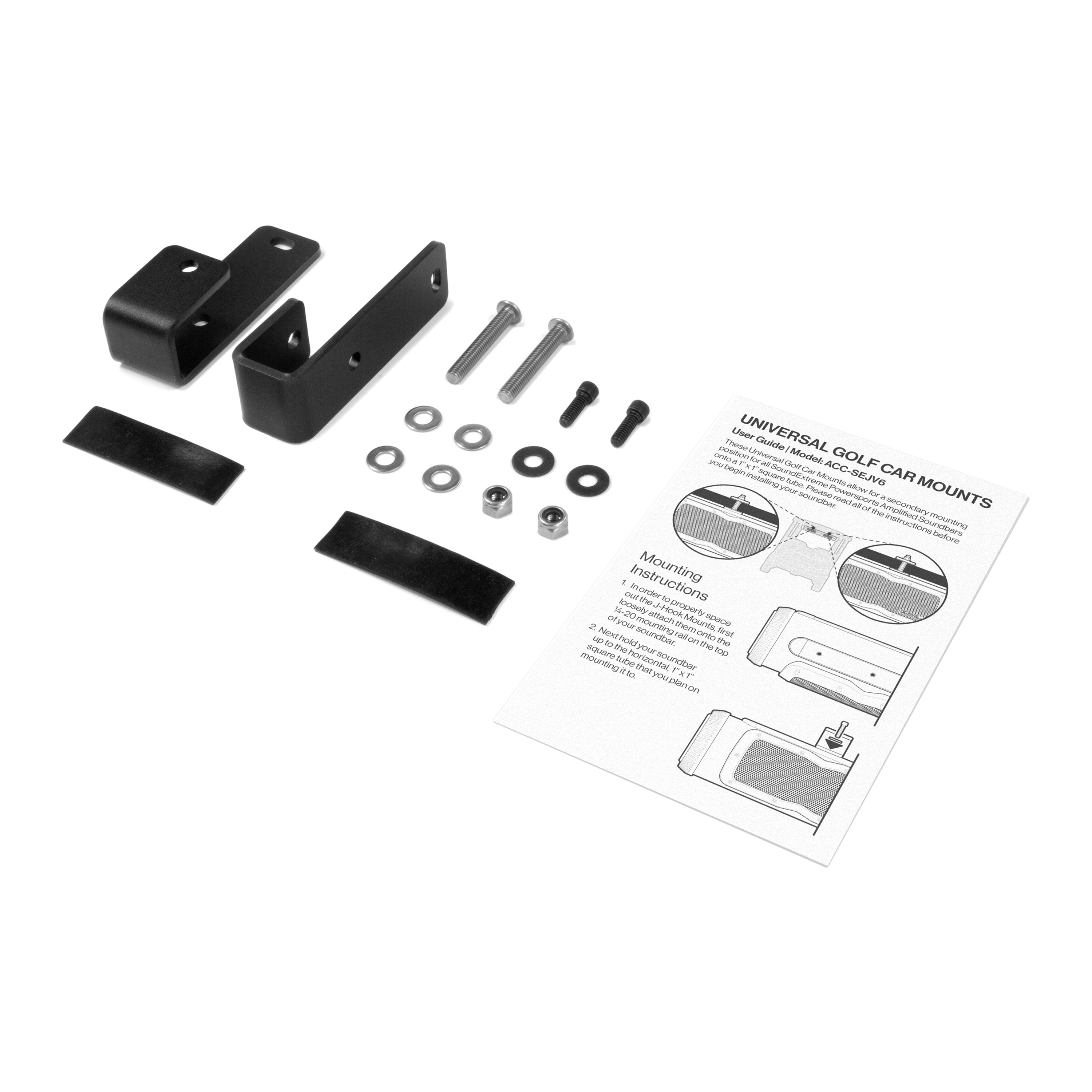 Universal Soundbar Golf Strut Mounting "J" Bracket SoundExtreme