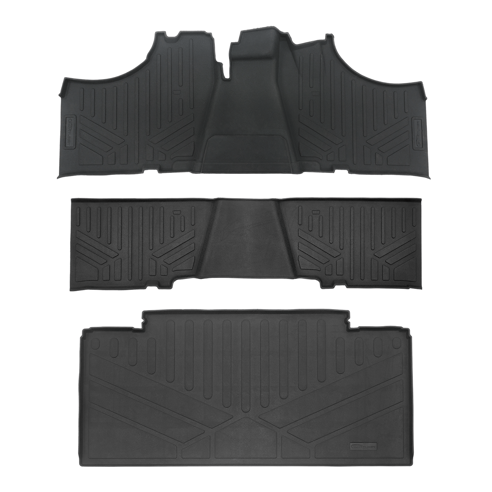 SMARTLINER Custom Fit Rugged Rubber Floor Liners For 2017-2024 Kawasaki Mule (6-Seater Models) Smartliner USA