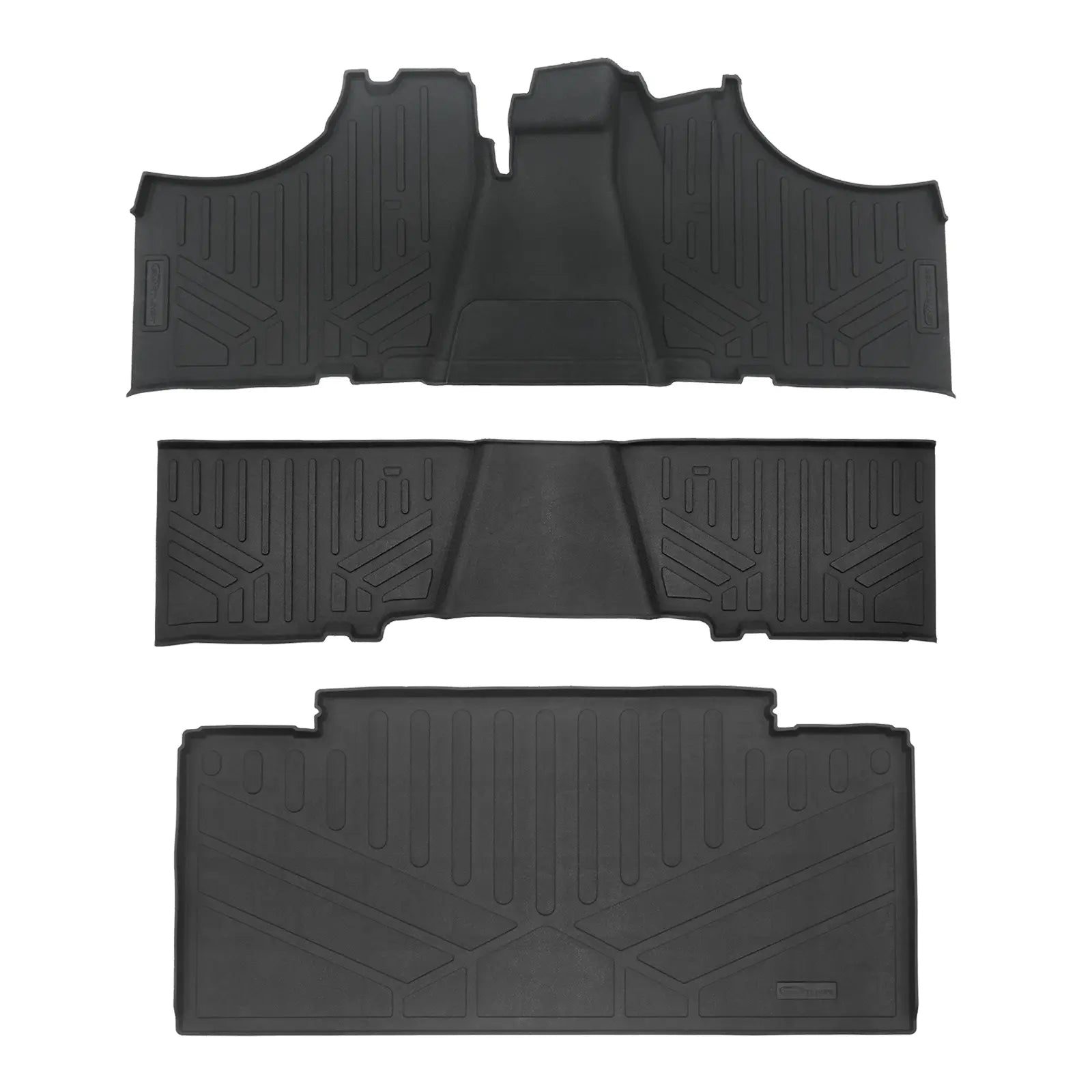 SMARTLINER Custom Fit Rugged Rubber Floor Liners For 2017-2024 Kawasaki Mule (6-Seater Models) Smartliner USA