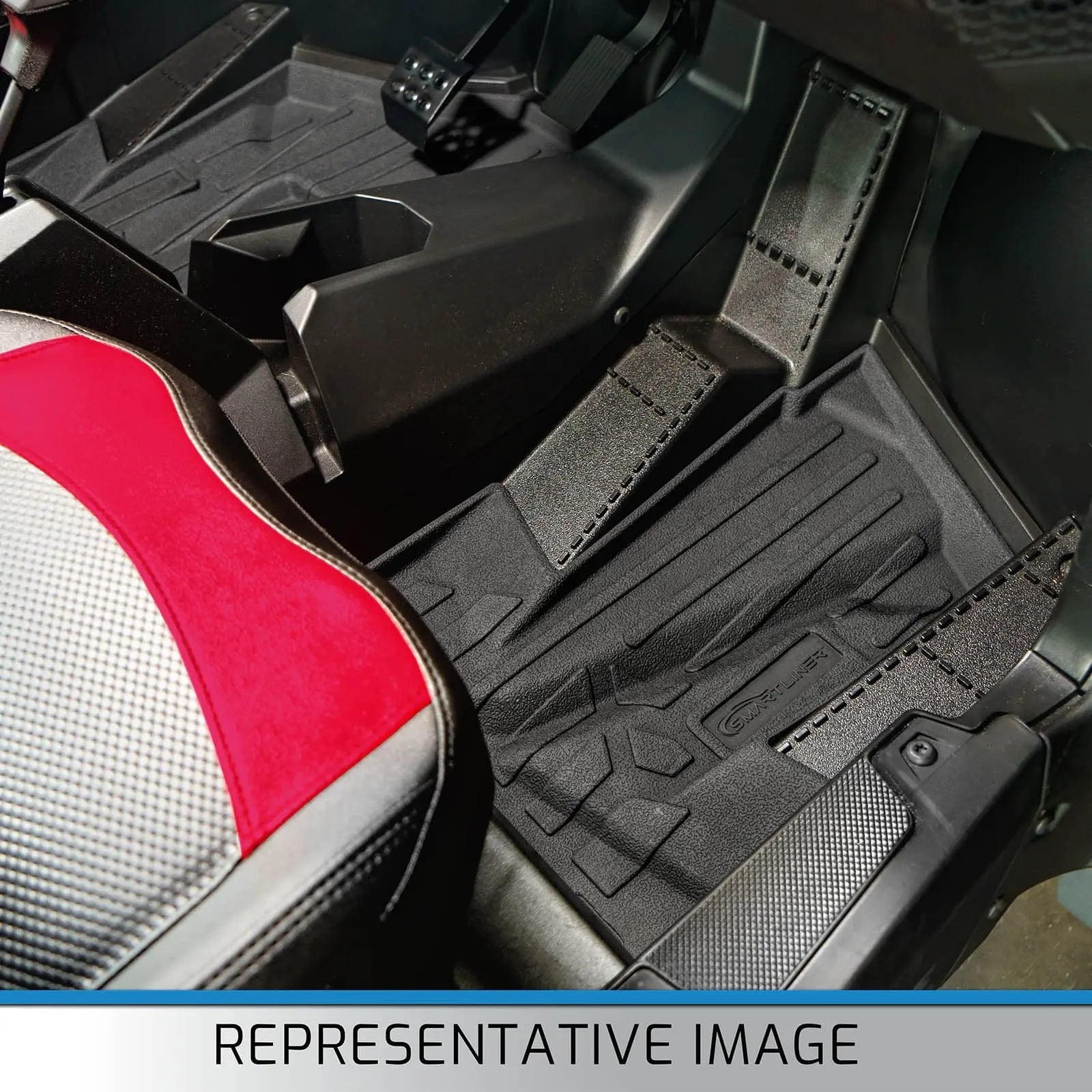 SMARTLINER Custom Fit Rugged Rubber Floor Liners For 2020-2025 Kawasaki TERYX KRX (2 Seater) Smartliner USA