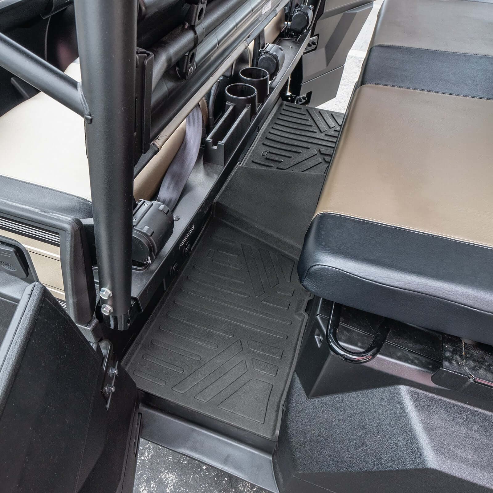 SMARTLINER Custom Fit Rugged Rubber Floor Liners For 2017-2024 Kawasaki Mule (6-Seater Models) Smartliner USA