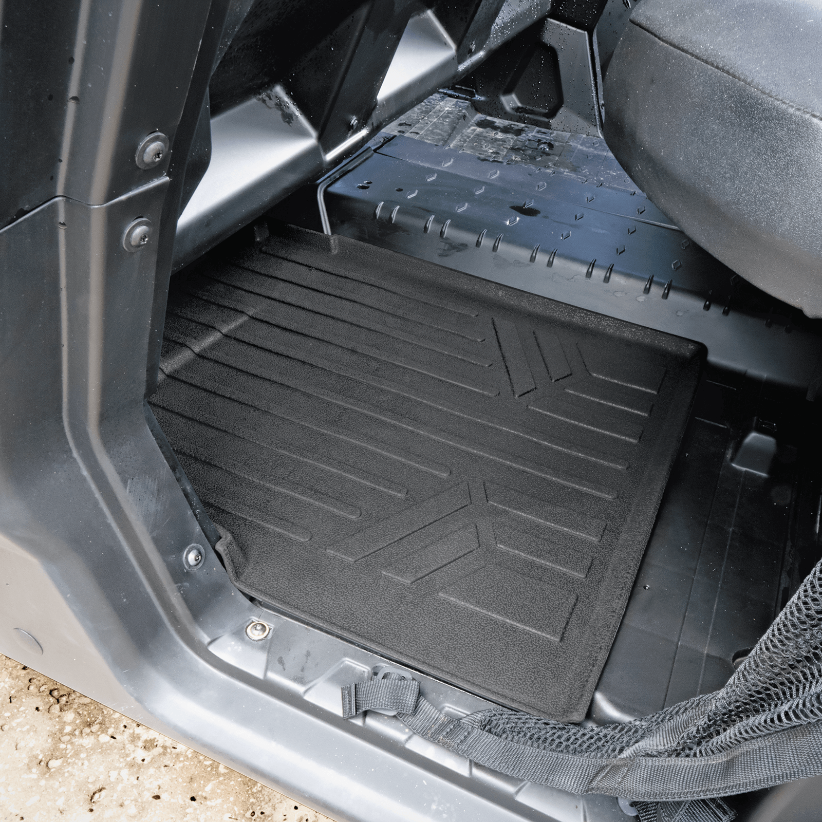 SMARTLINER OUTDOORS™ Custom Fit Rugged Rubber Floor Liners For 2016-2025 Can-Am Defender (6 Seater) Smartliner USA