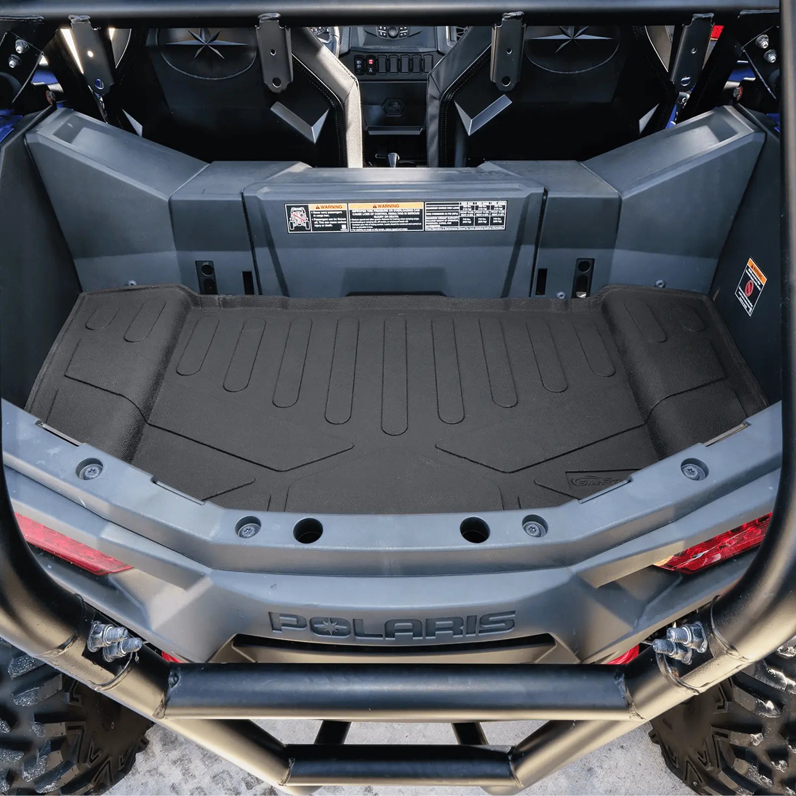 SMARTLINER All Weather Protection Custom Fit Rugged Rubber Bed Mat Liner Compatible With 2020-2025 Polaris RZR Trail/Trail S Smartliner USA