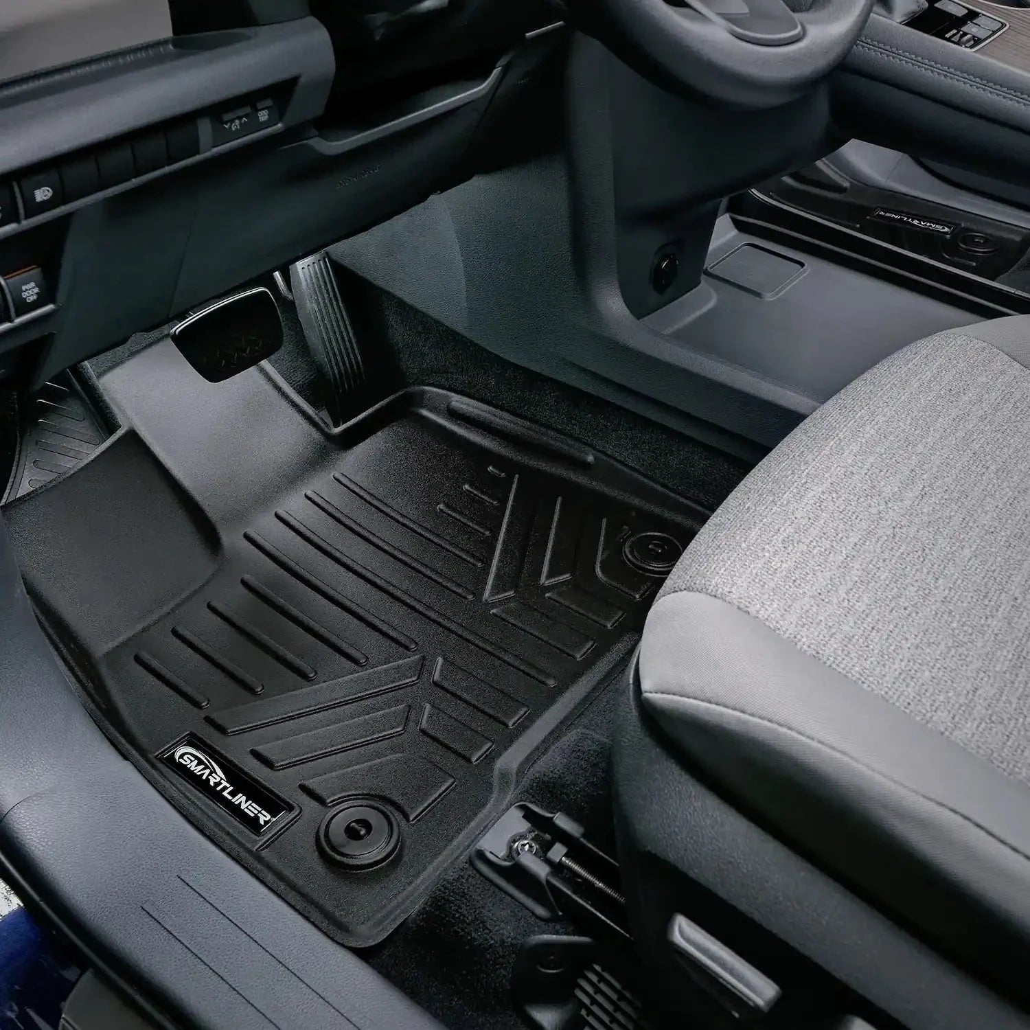 SMARTLINER Custom Fit Floor Liners For 2021-2025 Toyota Sienna with 2nd Row Bucket Seats and Spare Tire Smartliner USA