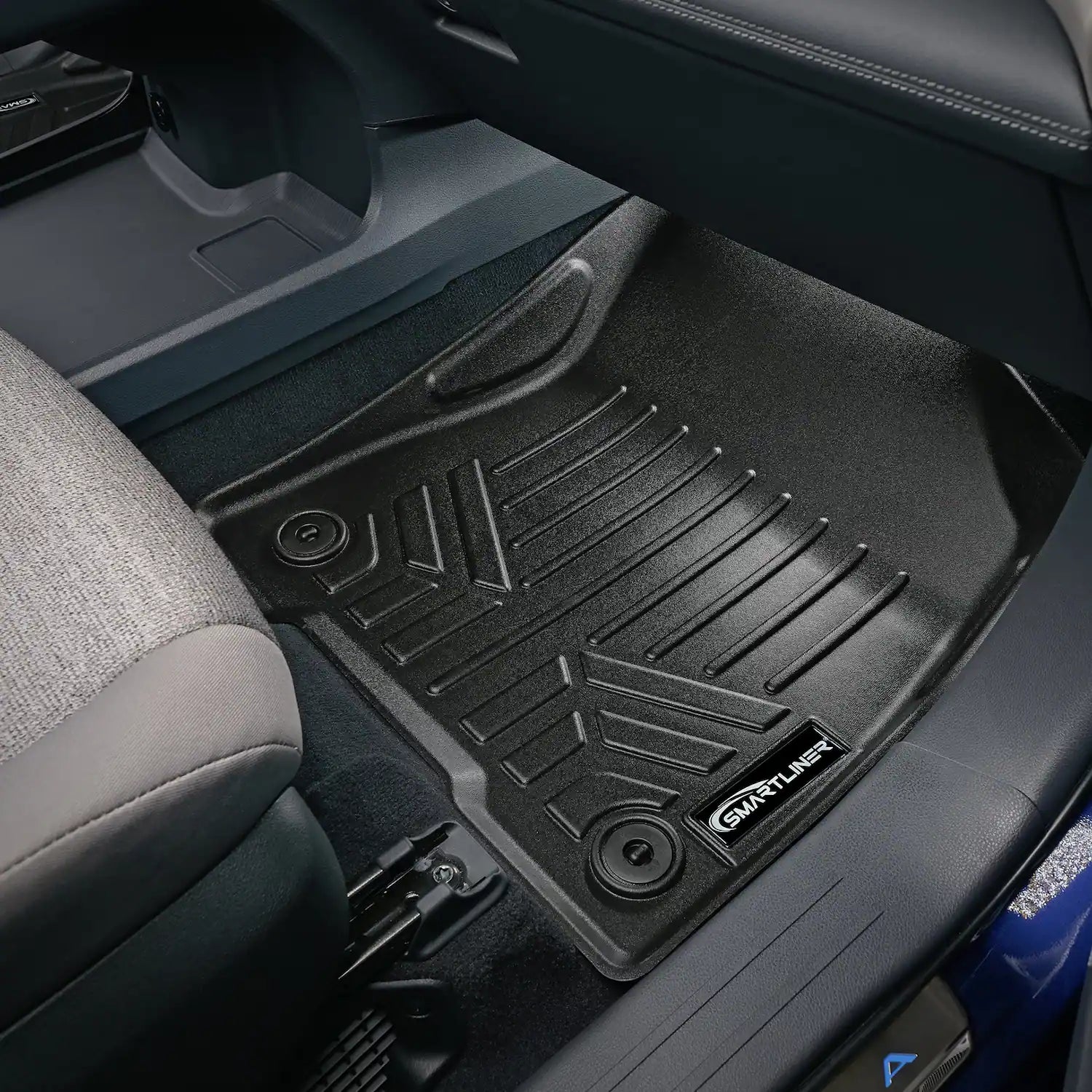 SMARTLINER Custom Fit Floor Liners For 2021-2025 Toyota Sienna with 2nd Row Bucket Seats and Spare Tire Smartliner USA