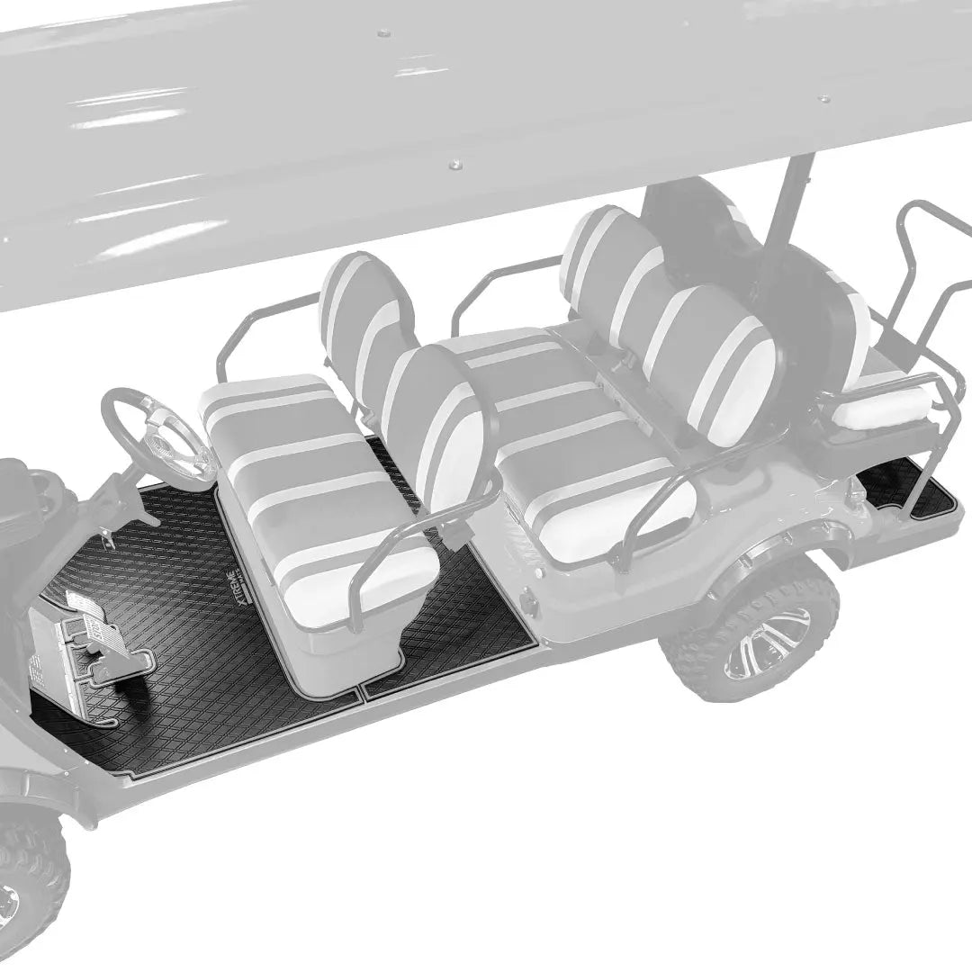 Grey trim- ICON Compatible Floor Mats SET - 1st & 2nd Row Mats - Fits ICON i40F, i40FL, i60, i60L - PRO Series #trim-color_grey-trim