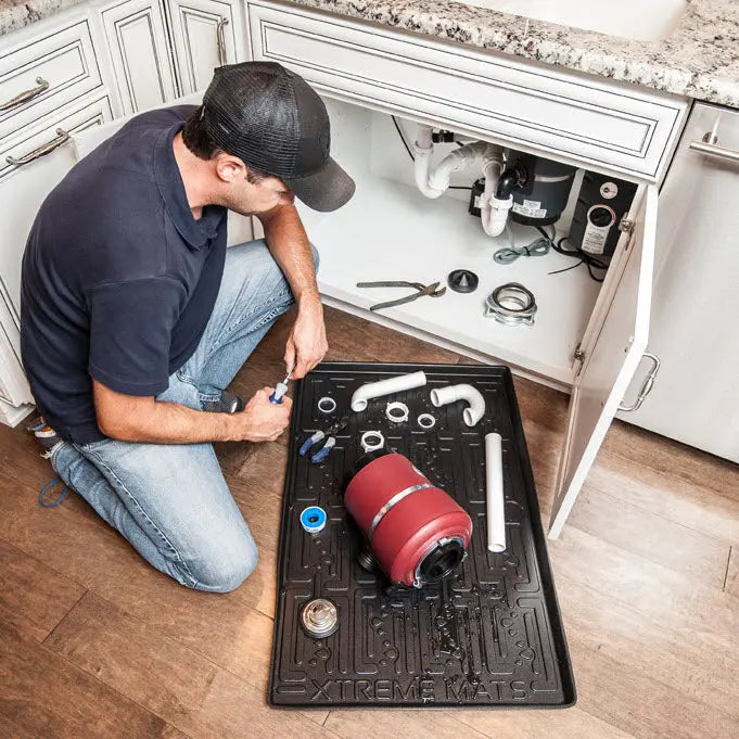 Xtreme Mats- Your Practical Guide to Fixing Under-Sink Drain: Kitchen Drains, Sink Pipes and Shut Off Valves