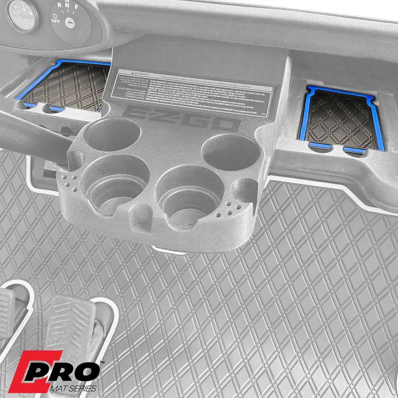 Blue trim- E-Z-GO RXV Dash Mat - Fits RXV Trims (2009 - 2022) - PRO Series